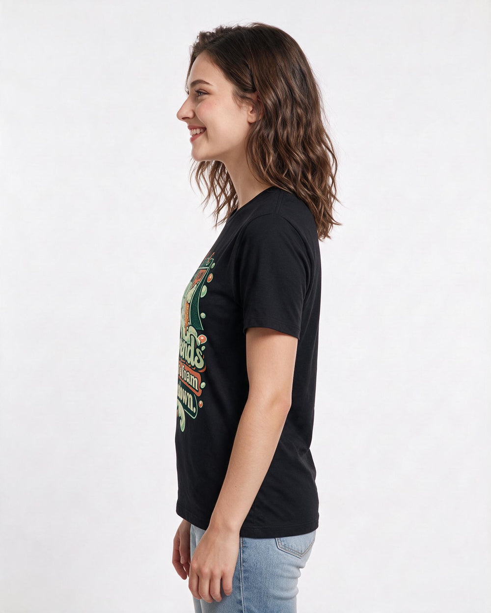 Beer Black T-Shirt for Women – Everyday Expression Graphic Tee product image 2