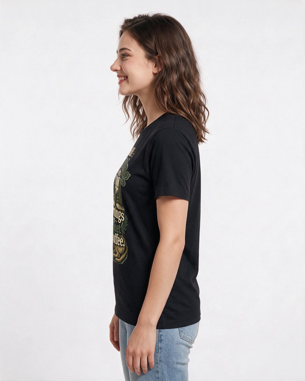 Veteran Black T-Shirt for Women – Everyday Expression Graphic Tee product image 2