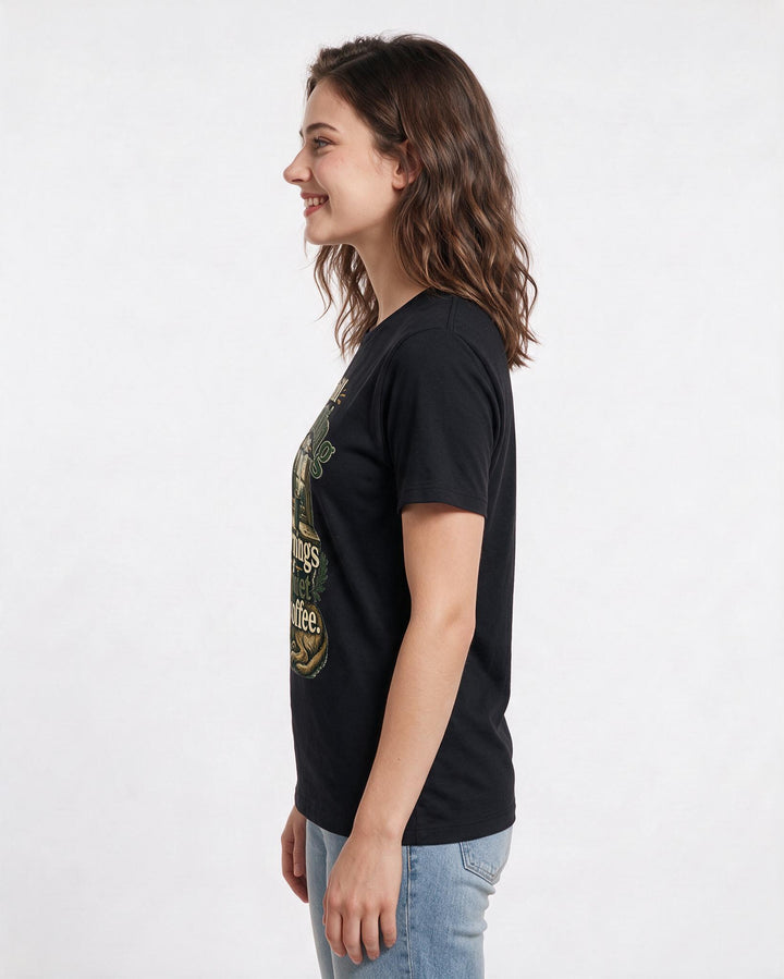 Veteran Black T-Shirt for Women – Everyday Expression Graphic Tee product image 2