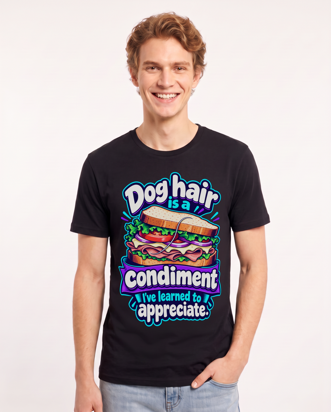 Cat Lover Black T-Shirt for Men – Everyday Expression Graphic Tee product image 3