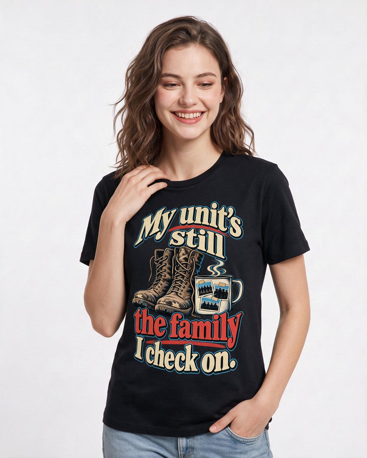 Veteran Black T-Shirt for Women – Everyday Expression Graphic Tee product image 1
