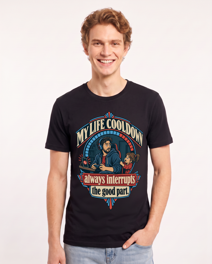 Gaming Black T-Shirt for Men – Game Night Graphic Tee product image 3