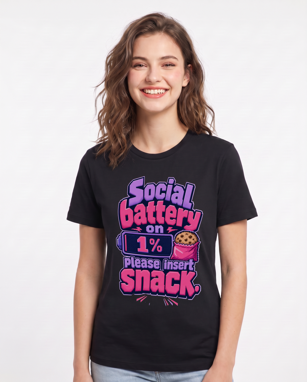 Gaming Black T-Shirt for Women – Game Night Graphic Tee product image 3