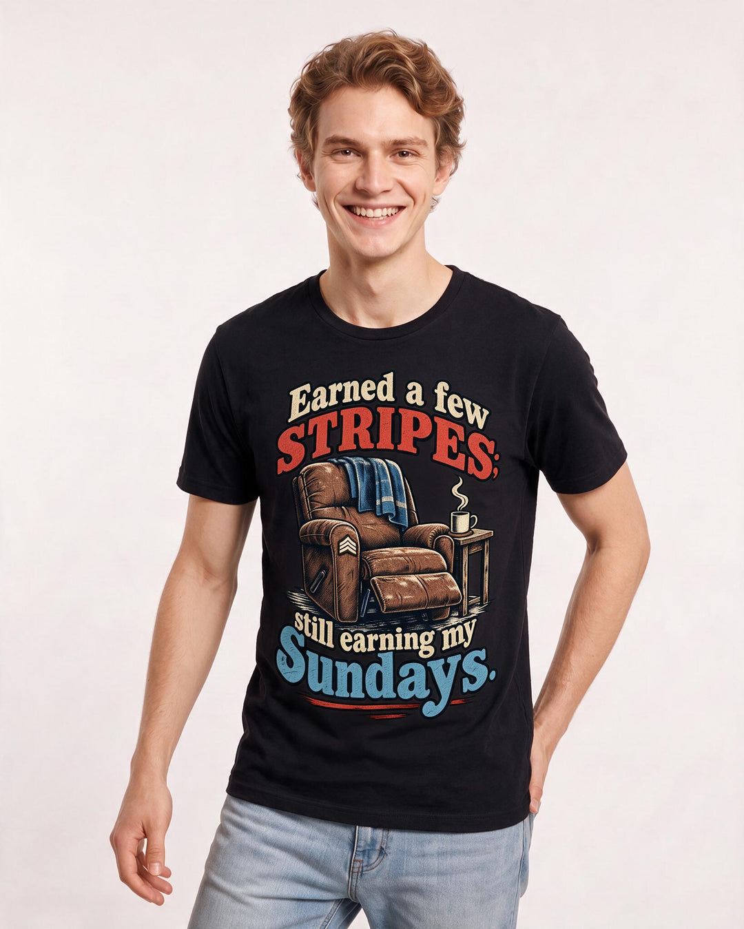 Veteran Black T-Shirt for Men – Everyday Expression Graphic Tee product image 1
