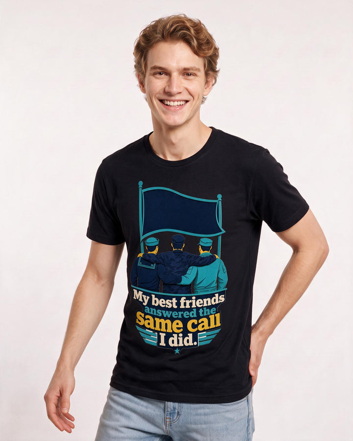 Veteran Black T-Shirt for Men – Everyday Expression Graphic Tee product image 1