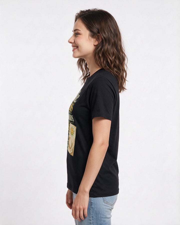 Teacher Black T-Shirt for Women – Everyday Expression Graphic Tee product image 2