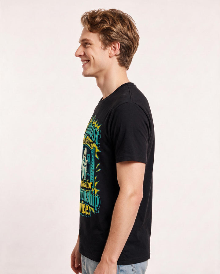 Halloween Black T-Shirt for Men – Halloween Theme Graphic Tee product image 2