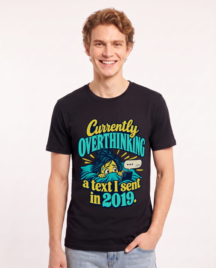 Meme Black T-Shirt for Men – Everyday Expression Graphic Tee product image 3