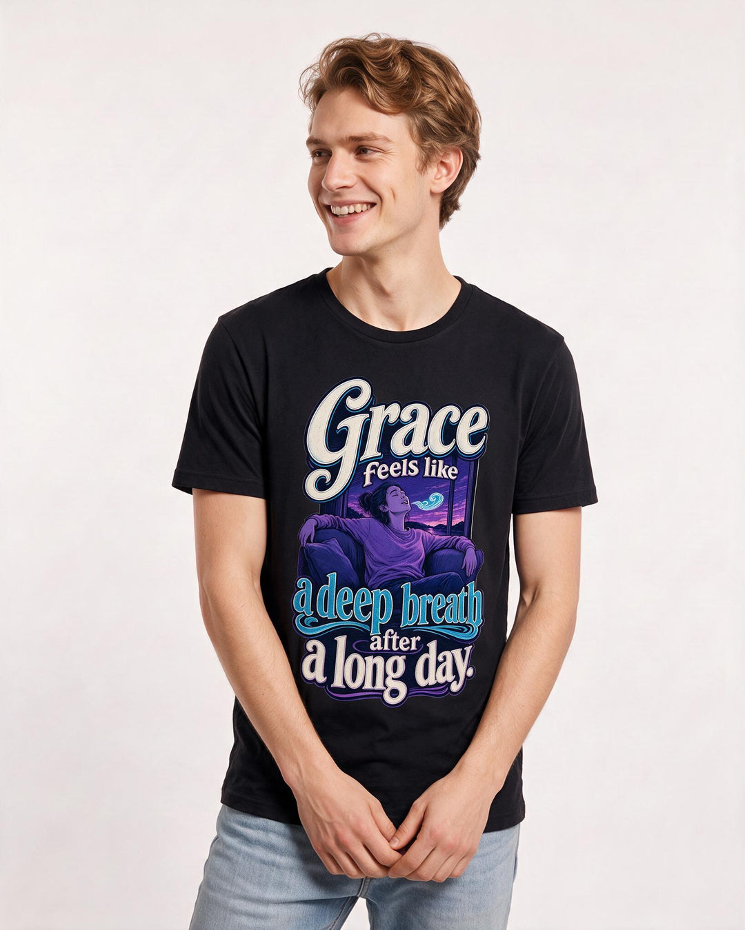 Christian Faith Black T-Shirt for Men – Everyday Expression Graphic Tee product image 1