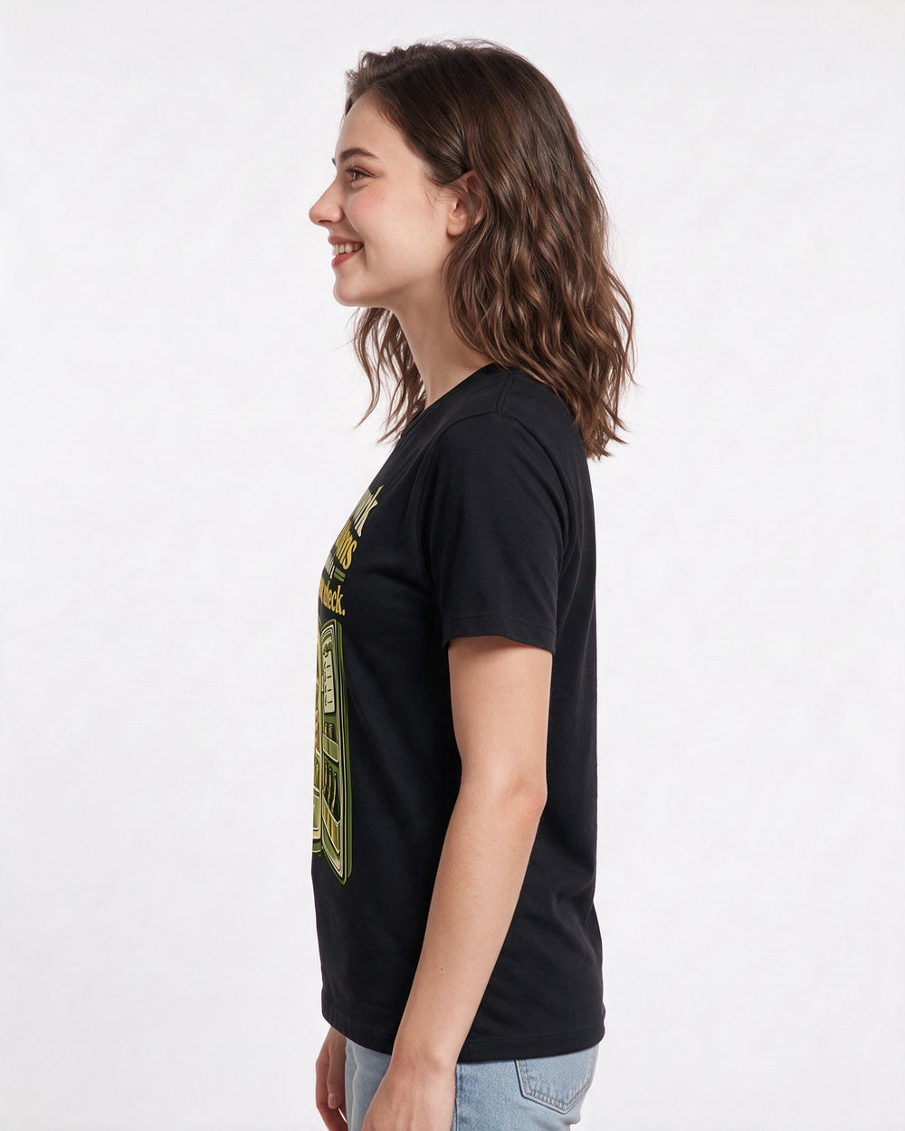 Beer Black T-Shirt for Women – Everyday Expression Graphic Tee product image 2