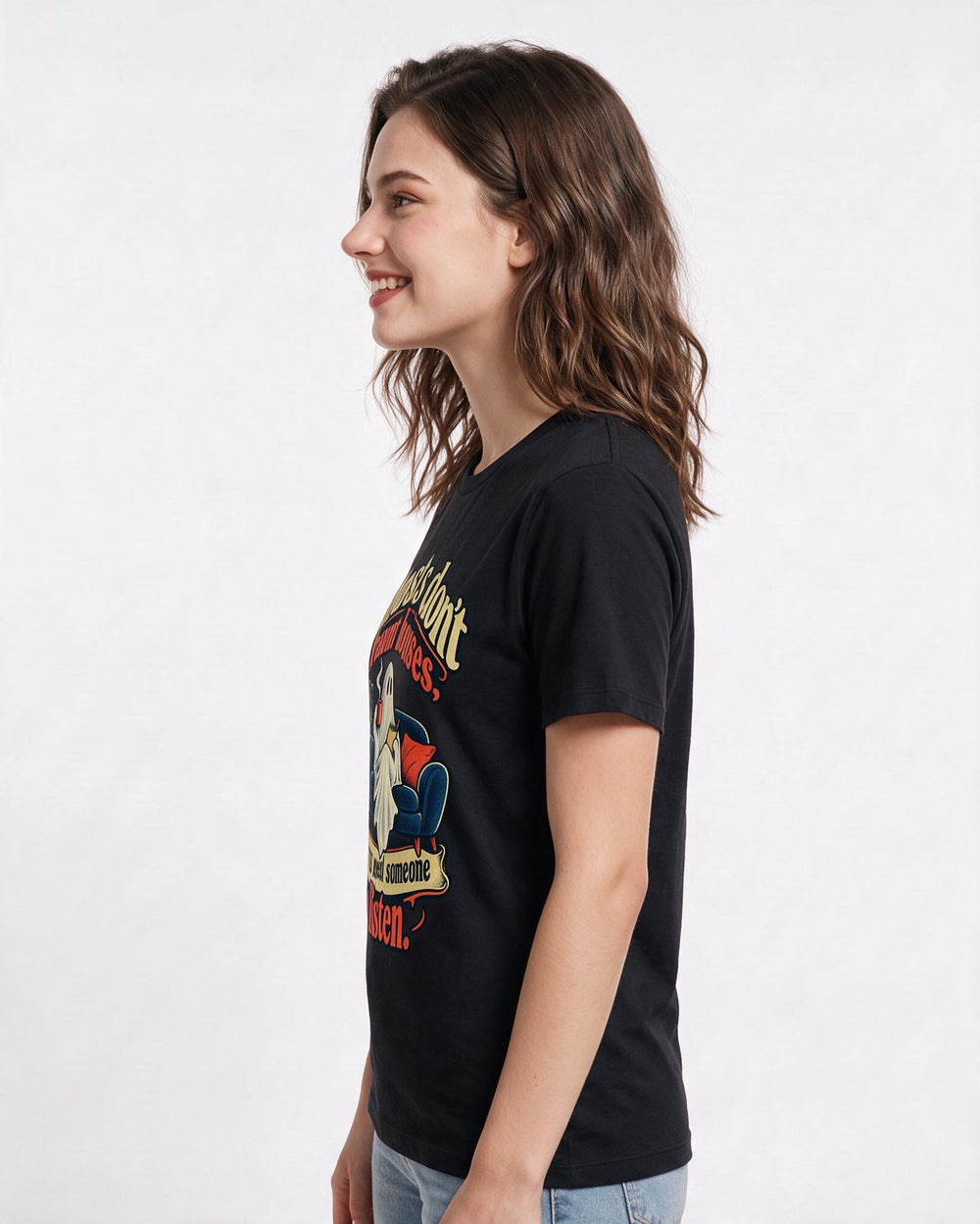 Halloween Black T-Shirt for Women – Halloween Theme Graphic Tee product image 2