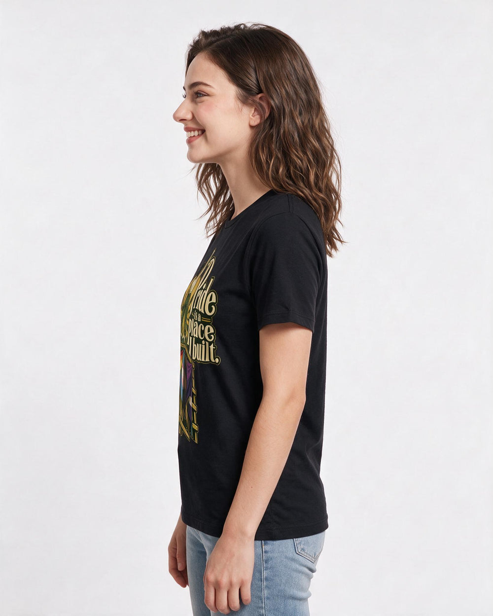 Pride Black T-Shirt for Women – Everyday Expression Graphic Tee product image 2