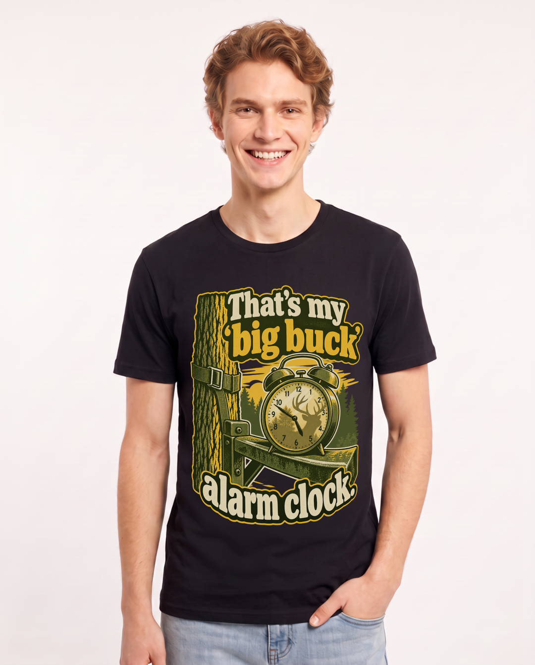 Hunting Black T-Shirt for Men – Everyday Expression Graphic Tee product image 3