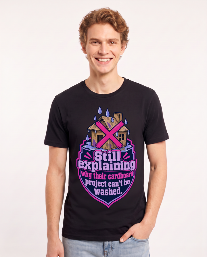 Teacher Black T-Shirt for Men – Everyday Expression Graphic Tee product image 3