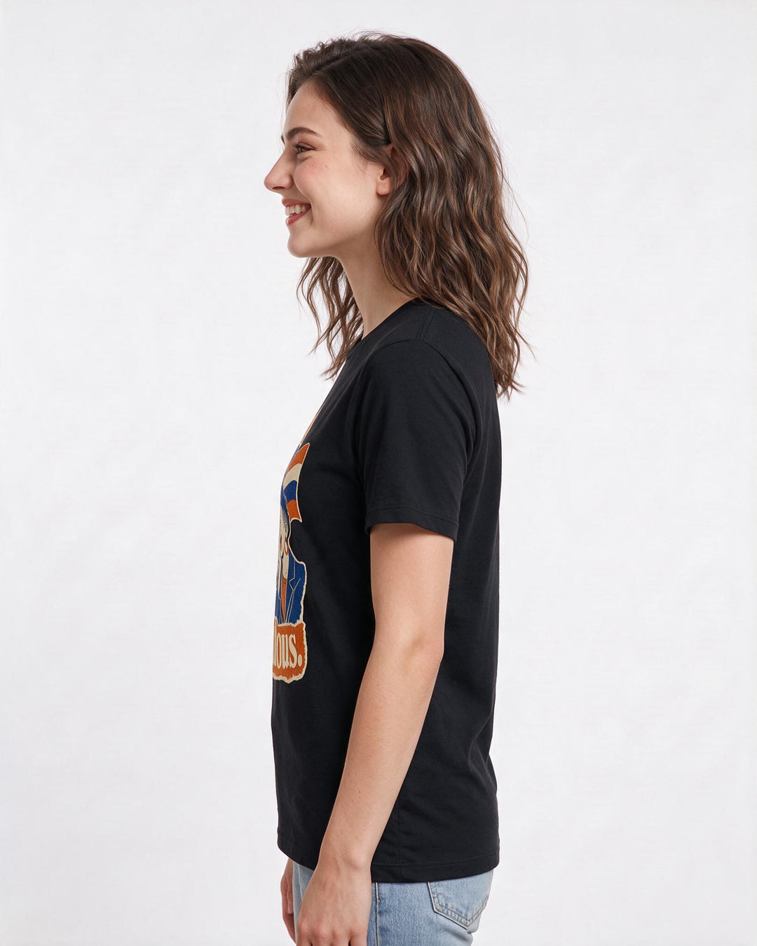 Pride Women's Black T-Shirt – I tried shrinking once; it looked ridiculous. product image 2