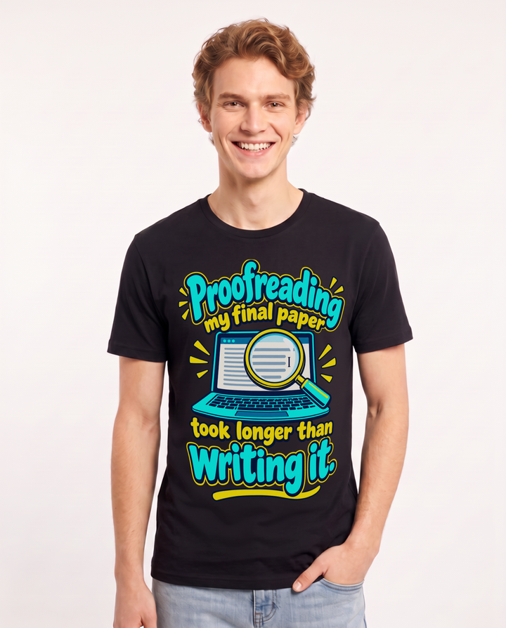 Graduation Black T-Shirt for Men – Everyday Expression Graphic Tee product image 3