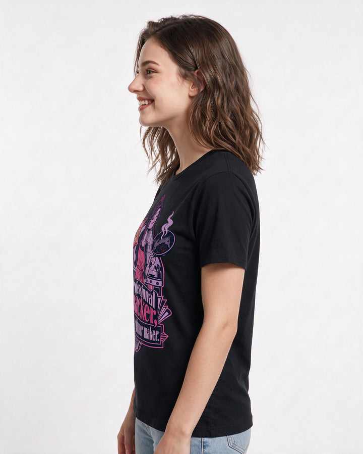 Family Black T-Shirt for Women – Everyday Expression Graphic Tee product image 2