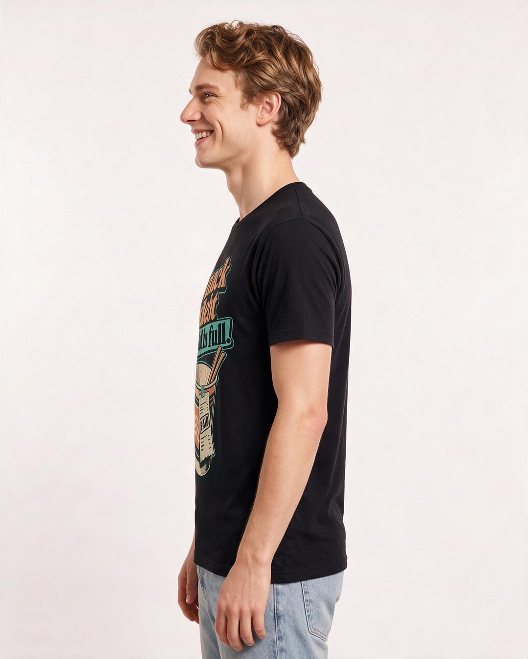 Graduation Black T-Shirt for Men – Everyday Expression Graphic Tee product image 2