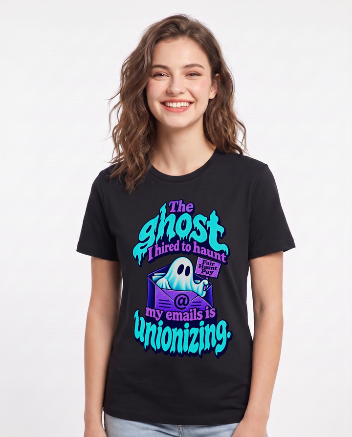 Halloween Black T-Shirt for Women – Halloween Theme Graphic Tee product image 3