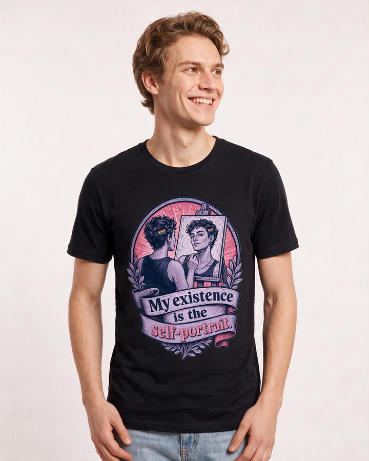Pride Black T-Shirt for Men – Everyday Expression Graphic Tee product image 3