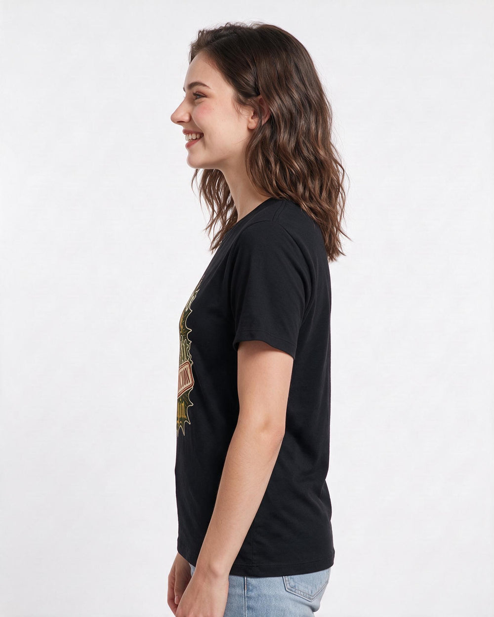 Graduation Black T-Shirt for Women – Everyday Expression Graphic Tee product image 2