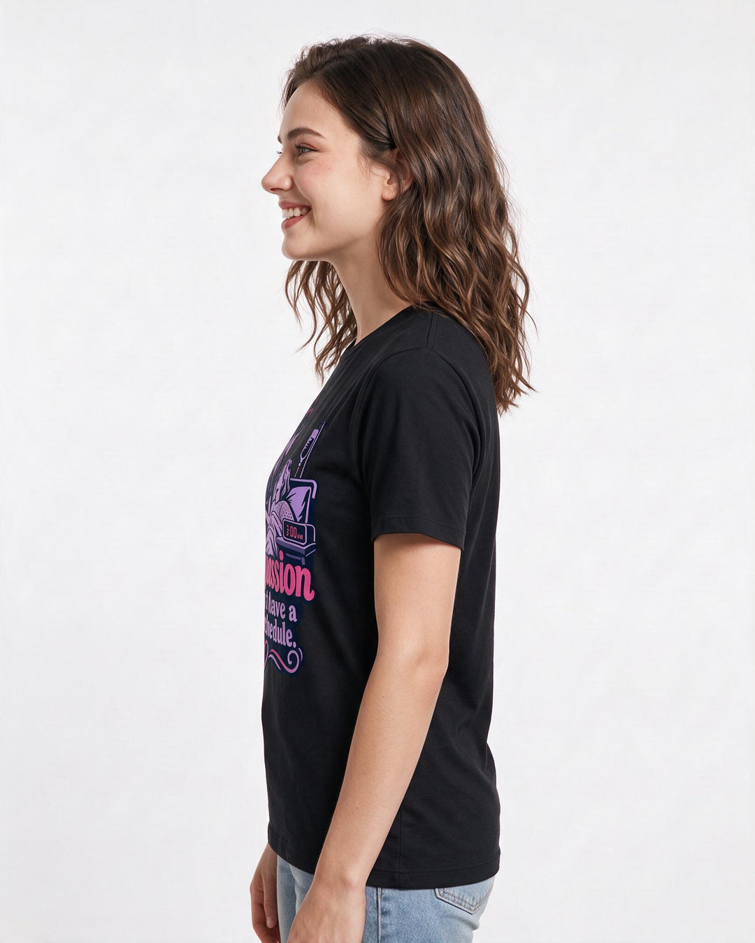 Nurse Black T-Shirt for Women – Nursing Life Graphic Tee product image 2