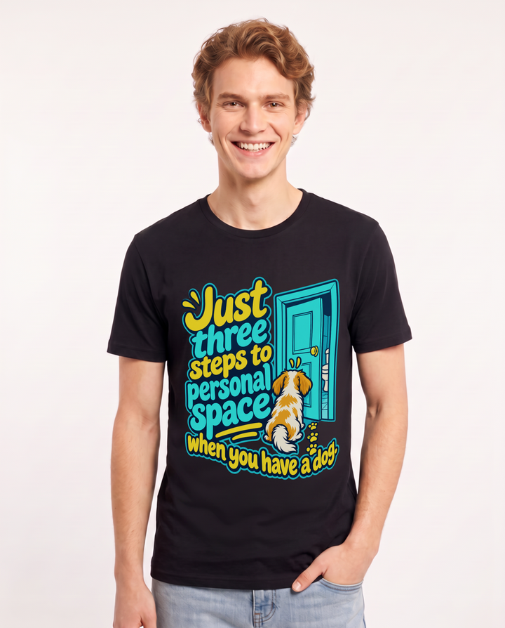 Cat Lover Black T-Shirt for Men – Everyday Expression Graphic Tee product image 3