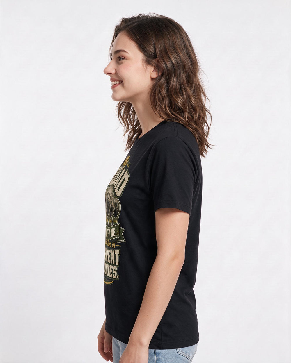 Veteran Black T-Shirt for Women – Everyday Expression Graphic Tee product image 2