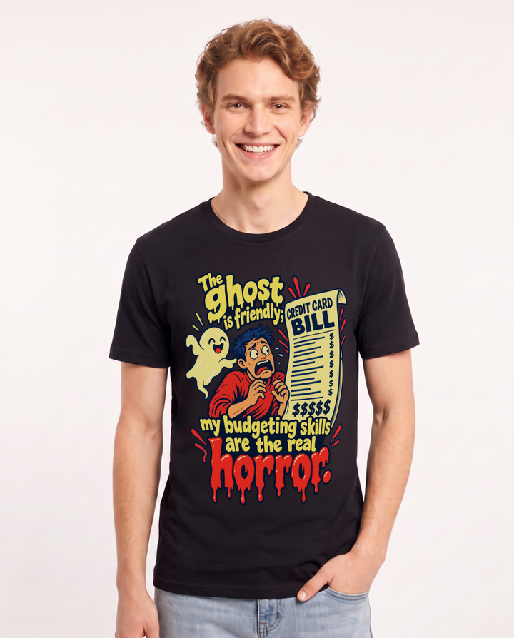 Halloween Black T-Shirt for Men – Halloween Theme Graphic Tee product image 3