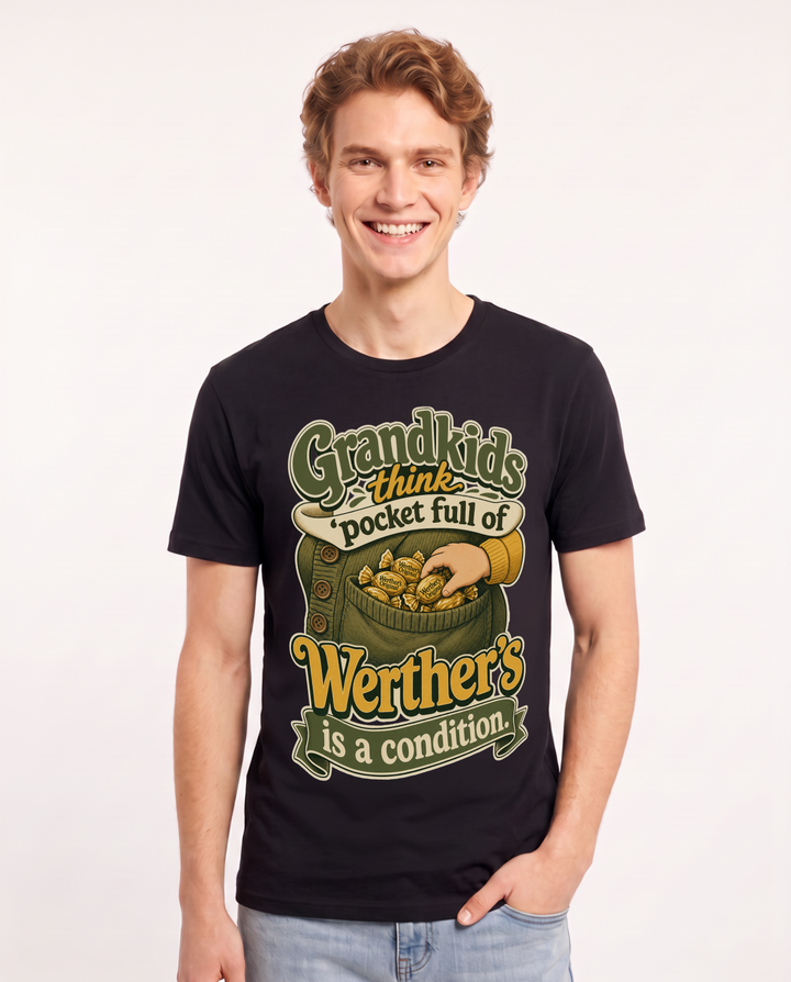 Grandparent Black T-Shirt for Men – Everyday Expression Graphic Tee product image 3