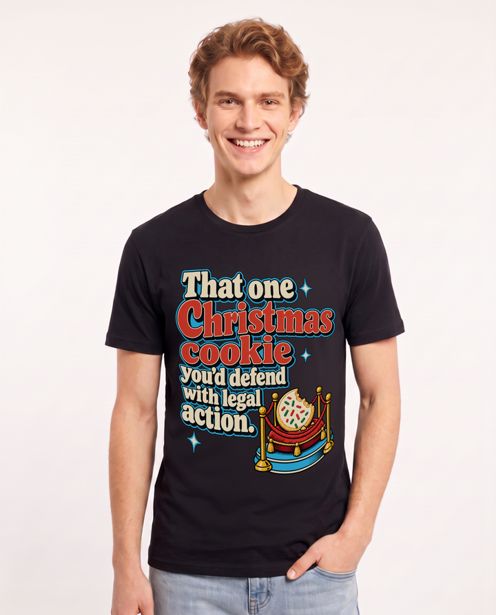 Christmas Black T-Shirt for Men – Holiday Theme Graphic Tee product image 3