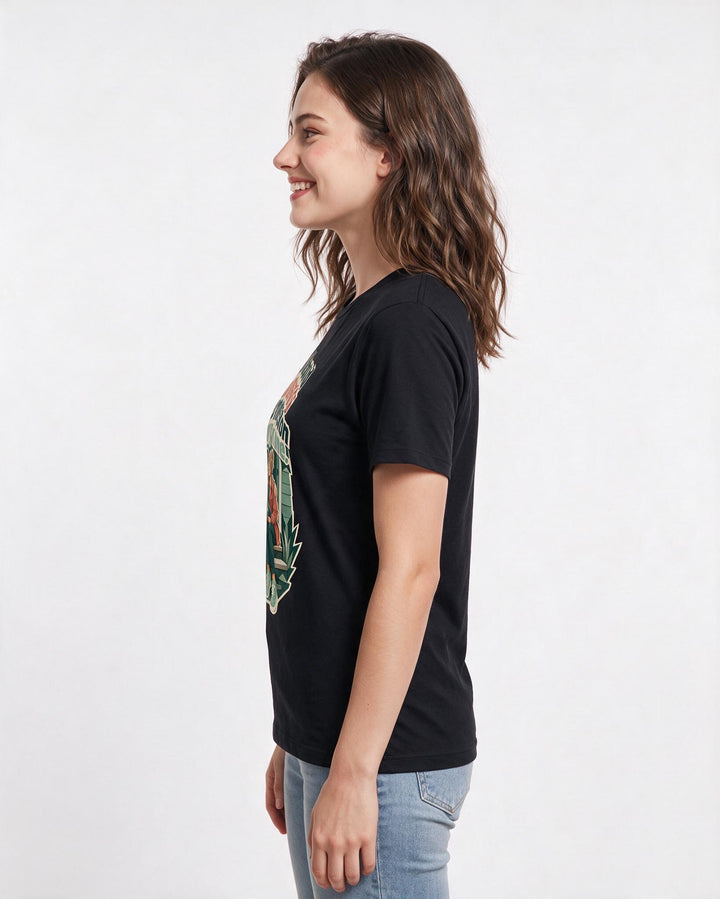 Veteran Black T-Shirt for Women – Everyday Expression Graphic Tee product image 2