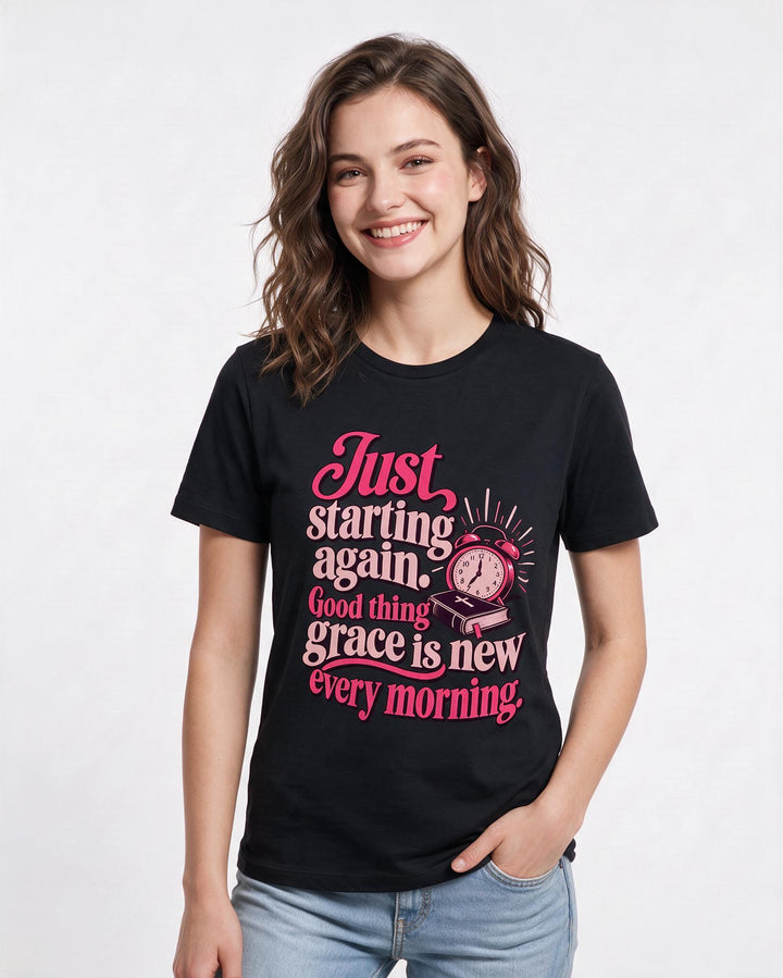 Christian Faith Black T-Shirt for Women – Everyday Expression Graphic Tee product image 1