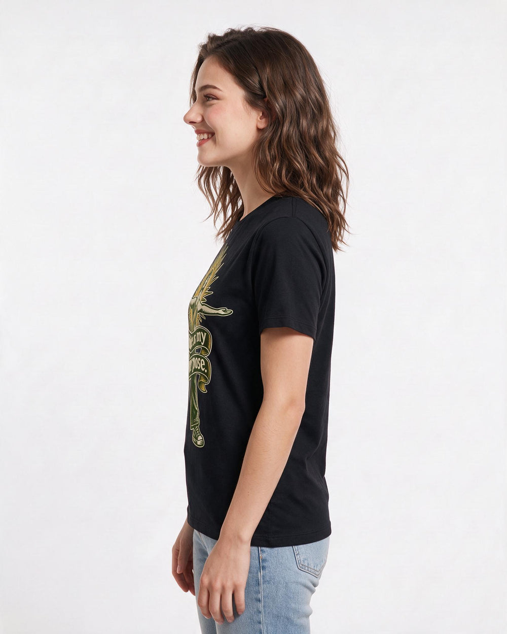 Pride Black T-Shirt for Women – Everyday Expression Graphic Tee product image 2