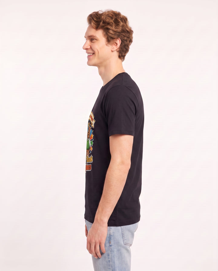 Grandson & Grandpa: Chapter Book Champions Men's Black T-Shirt product image 3