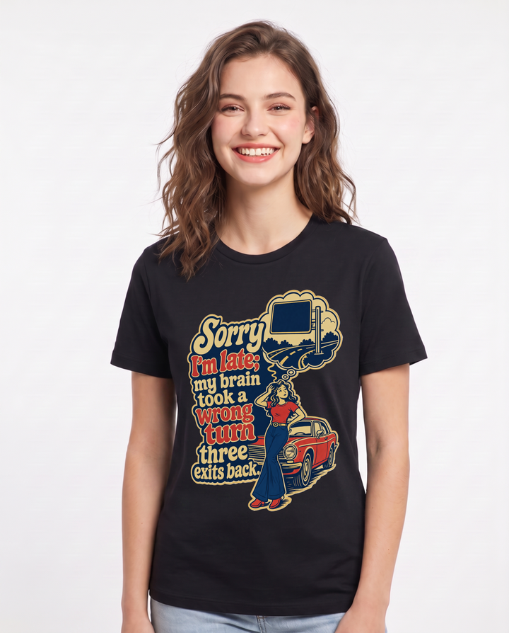 Meme Black T-Shirt for Women – Everyday Expression Graphic Tee product image 1