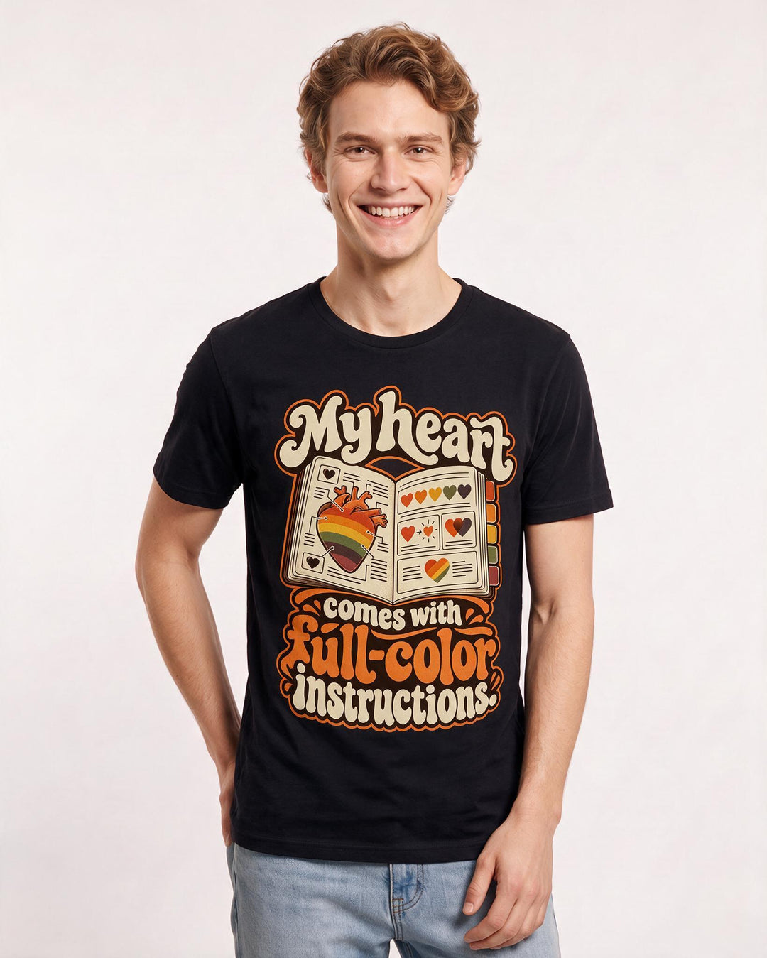 Pride Black T-Shirt for Men – Everyday Expression Graphic Tee product image 1