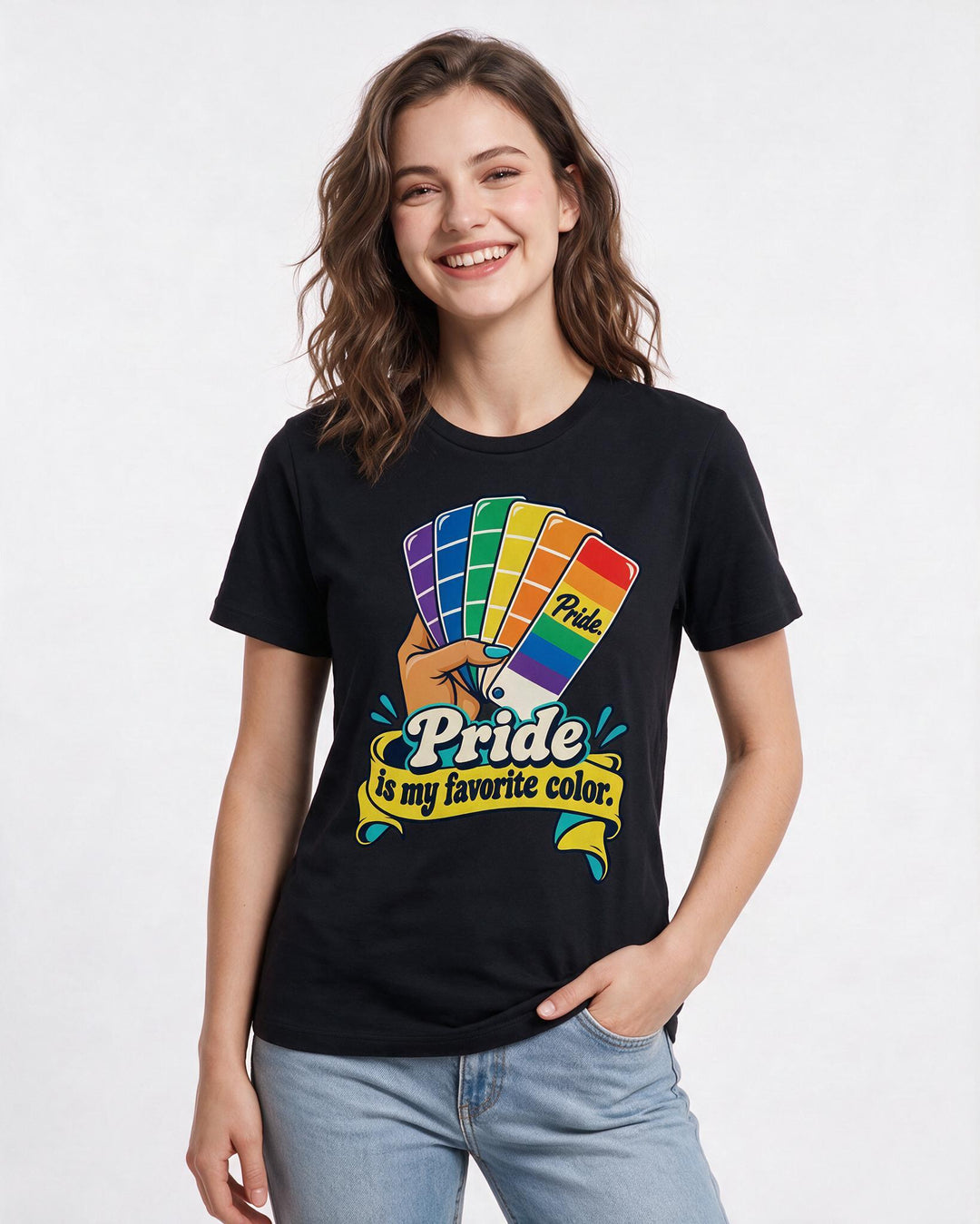 Pride Black T-Shirt for Women – Everyday Expression Graphic Tee product image 1