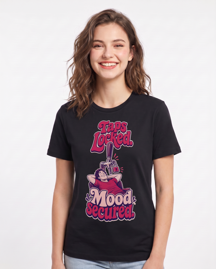 Beer Black T-Shirt for Women – Everyday Expression Graphic Tee product image 1
