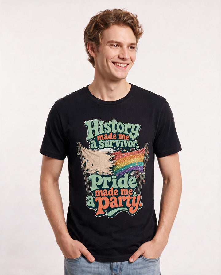 Pride Black T-Shirt for Men – Everyday Expression Graphic Tee product image 1