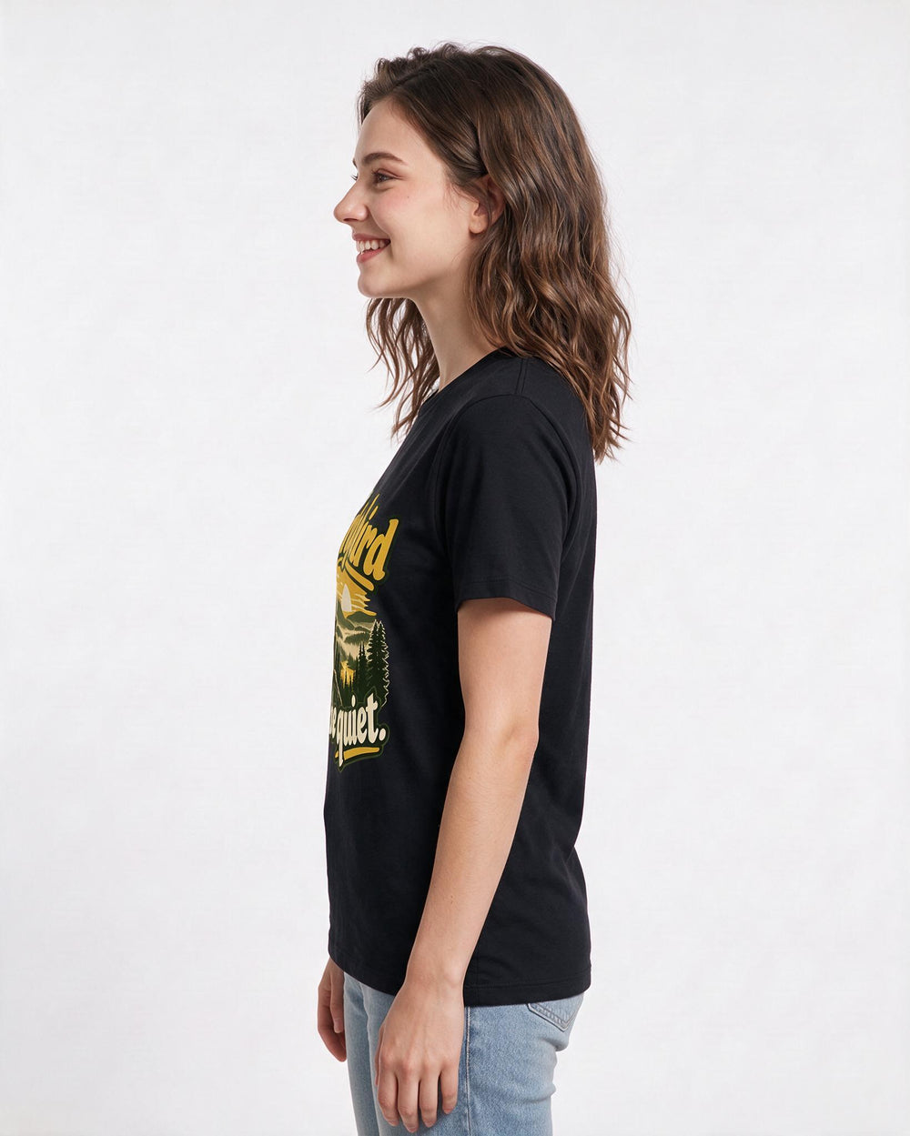 Hunting Black T-Shirt for Women – Everyday Expression Graphic Tee product image 2