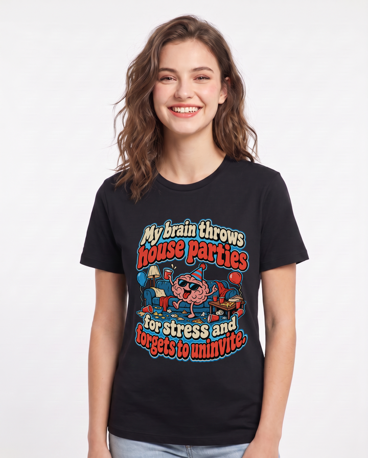 Meme Black T-Shirt for Women – Everyday Expression Graphic Tee product image 3