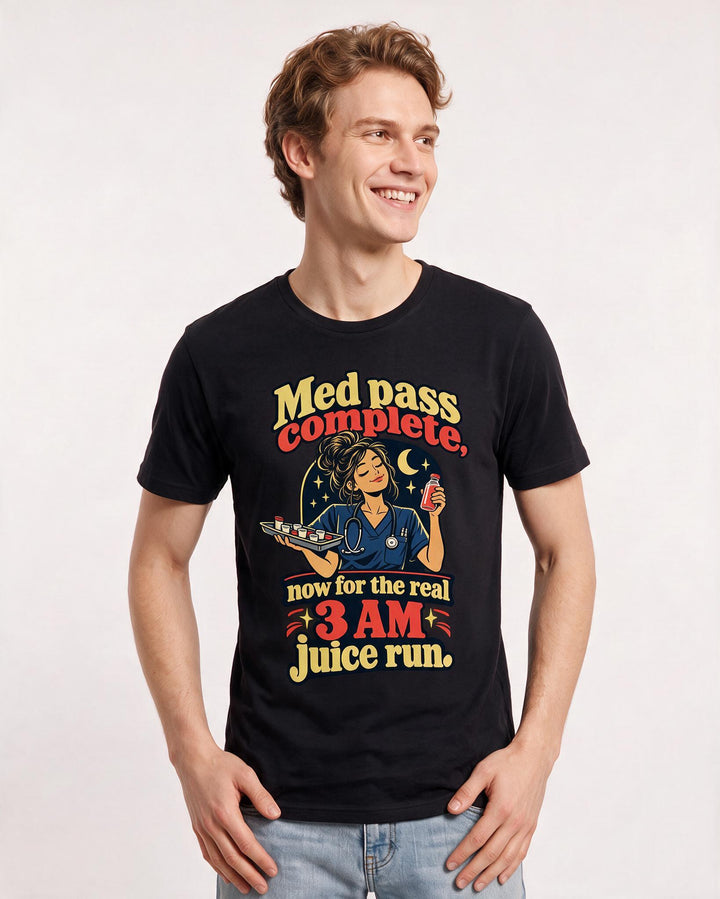 Nurse Black T-Shirt for Men – Nursing Life Graphic Tee product image 1