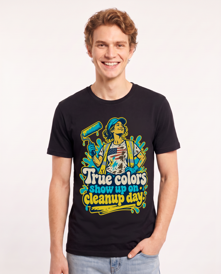 Patriotic Black T-Shirt for Men – Everyday Expression Graphic Tee product image 3
