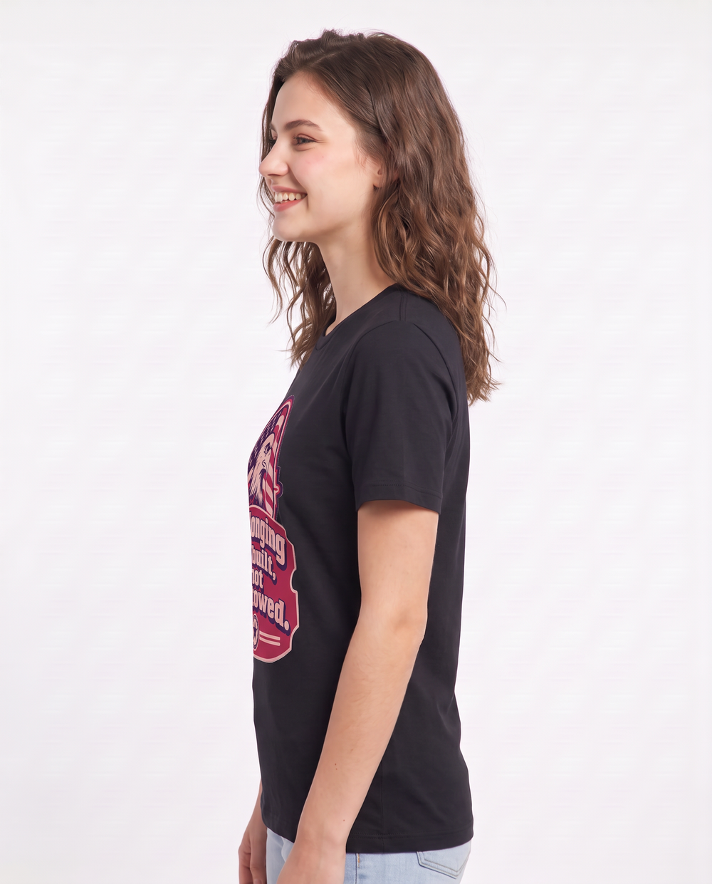 Graphic Women's Black T-Shirt - Belonging is built, not bestowed. product image 2
