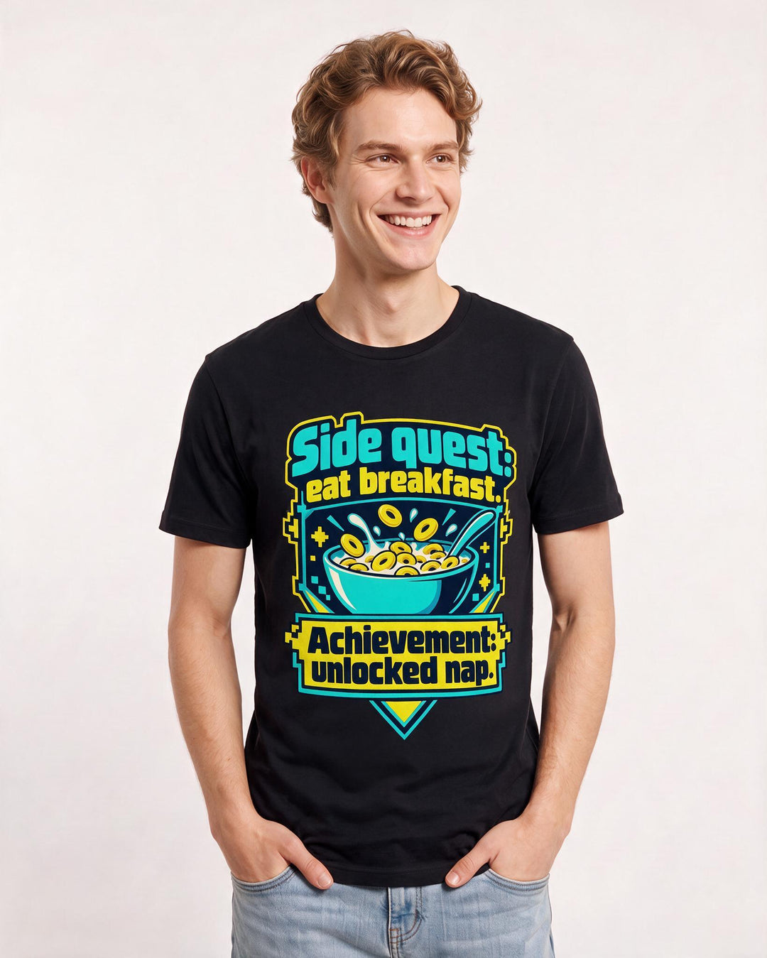 Gaming Black T-Shirt for Men – Game Night Graphic Tee product image 1