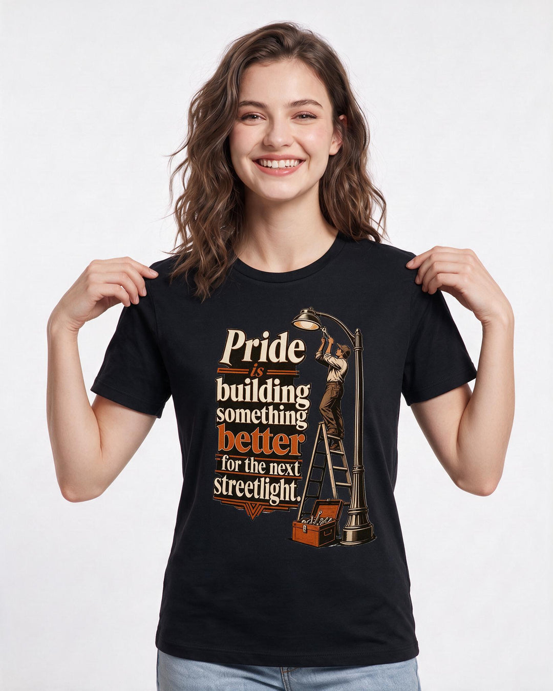 Patriotic Black T-Shirt for Women – Everyday Expression Graphic Tee product image 1