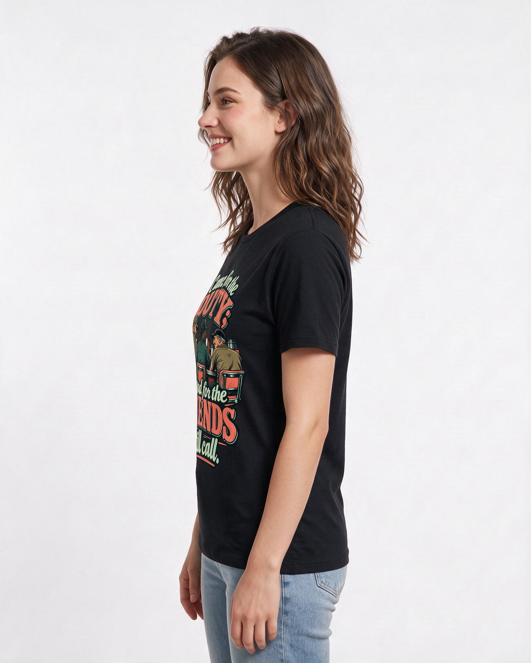 Veteran Black T-Shirt for Women – Everyday Expression Graphic Tee product image 2