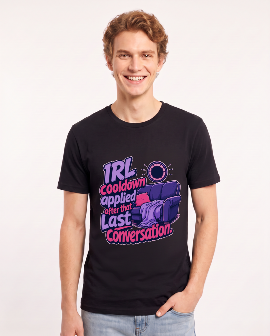 Gaming Black T-Shirt for Men – Game Night Graphic Tee product image 3