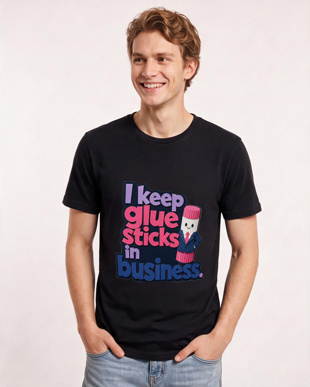 Teacher Black T-Shirt for Men – Everyday Expression Graphic Tee product image 3